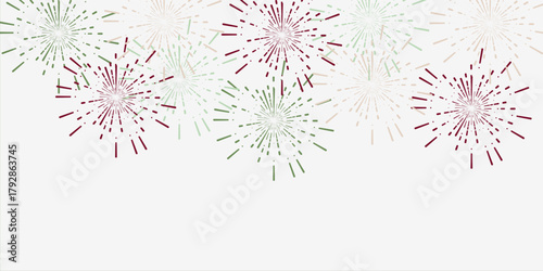 Fireworks Fourth of July.Set of fireworks with a red and blue stars and sparks isolated on transparent. United states of america independence day fireworks. Red, blue fireworks for 4th of July .