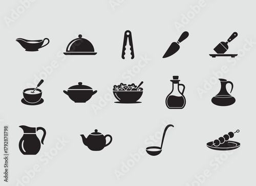 Supplies and Inventory Solid Icons for Logistics and Storage