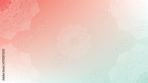 Mandala Background - Gradient round mandala .Hand Made design by vishal Singh. Christmas Fest