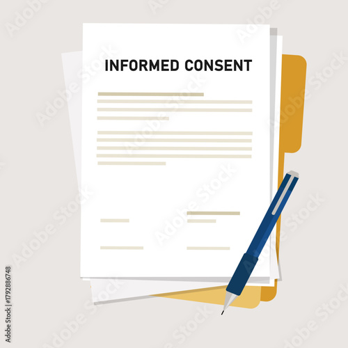 Informed Consent Document: Medical Treatment Agreement Concept