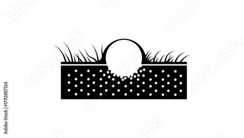 pimple symbol, black isolated silhouette