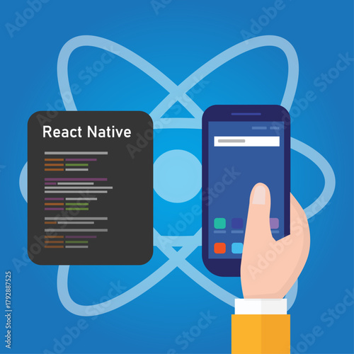 React Native Mobile App Development Concept