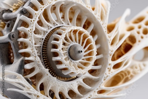 Intricate close-up of a mec...