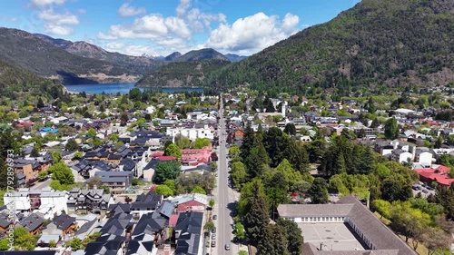 Aerial view of the city of 