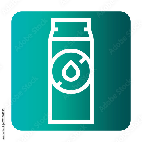 lactose free black line icon for digital and print projects.