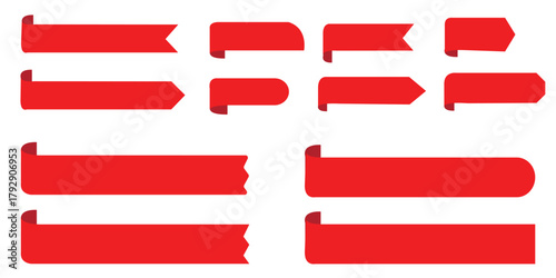 label banners web page new tag badges icons red sticker signs corner label banners ribbons product