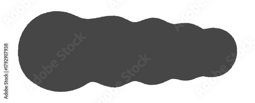 手描きのゆるいシルエットの黒い抽象的な形 - シンプルでおしゃれなフレームや装飾の素材 - Blob