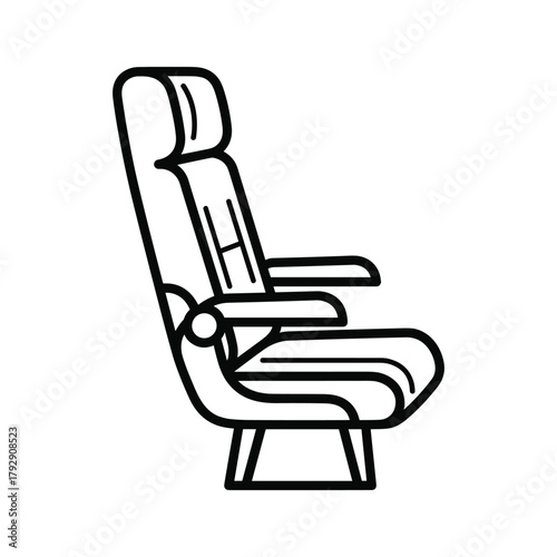 Airplane seat icon