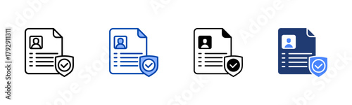 Authenticity icon set multiple style collection