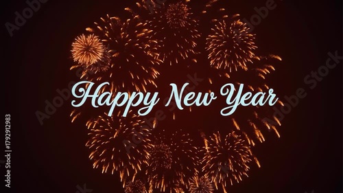 Happy New Year Vector Animation