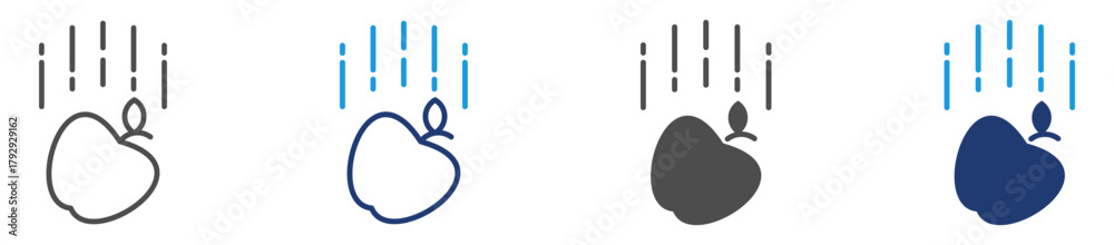 Foto gravity icon set multiple style