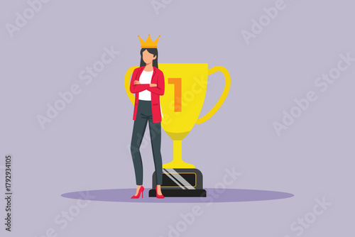 client First concept. colored flat vector illustration isolated