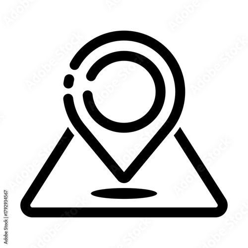 Gps map marker location pin icon