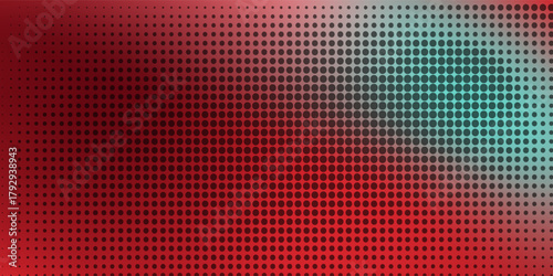 Red diagonal geometric shape with halftone. ector; wall; mesh; metallic; light; floor; composite; concept; construction;