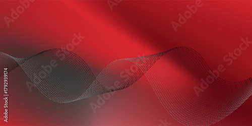 Red diagonal geometric shape with halftone. illustration; industrial; industry; interior; carbon; shine;