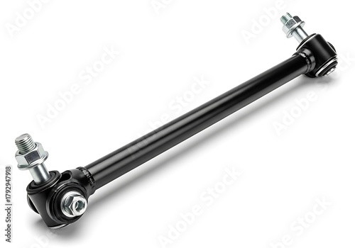 Automotive sway bar link isolated on white background
