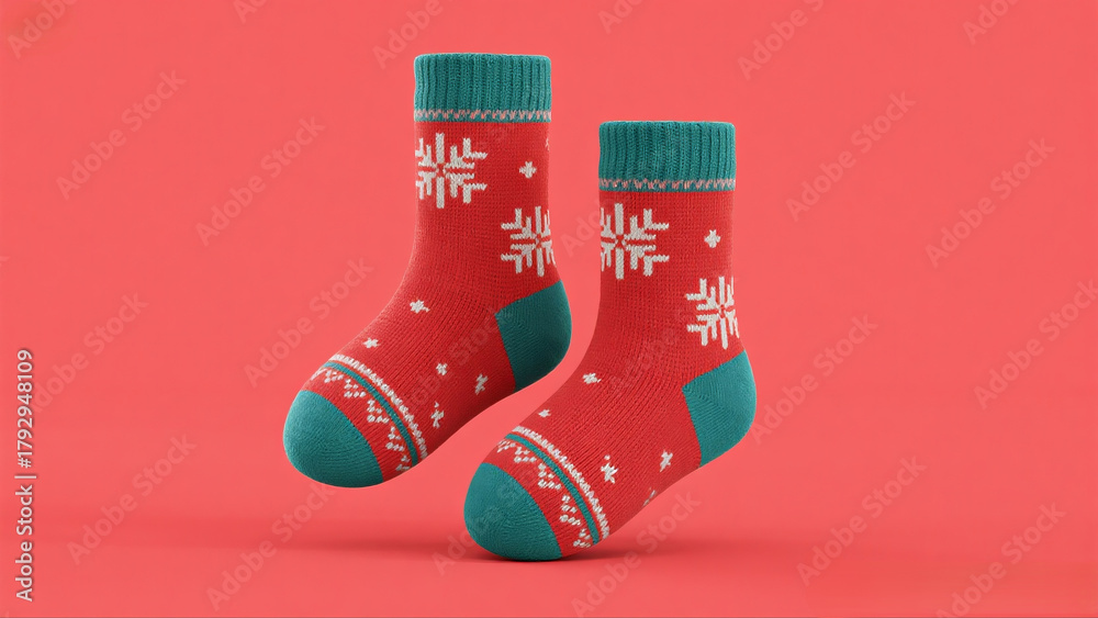 Cozy winter socks with festive snowflake patterns perfect for holiday ...