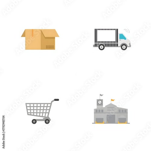 E-commerce and Logistics Icons