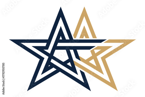 Showcasing Double Star Overlapping Bold Mod Crisp Professional Photo