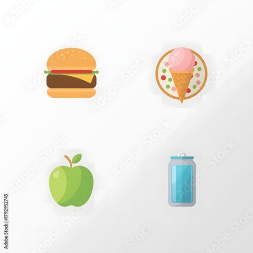Fast Food and Drinks Icons