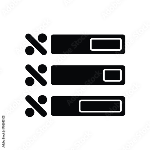 poll icons. simple solid vector