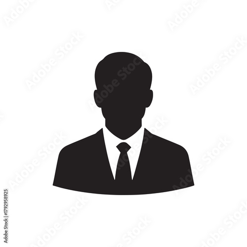 Businessman icon vector illustration of man in suit