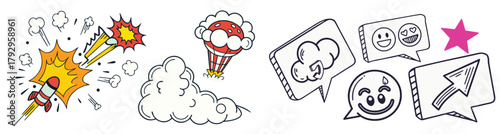 Dynamic Expression: An artistic compilation, each stroke telling a tale, bursting with energy and intrigue in a captivating visual dialogue.