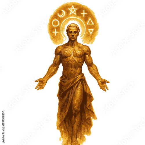 Ascended Divine Figure vector