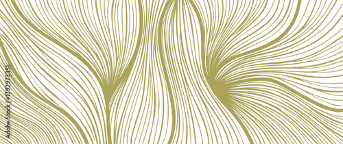 Soft golden waves inspired by tree rings on a bright background. Minimal elegant abstract pattern ideal for modern branding, cards, and stylish templates.