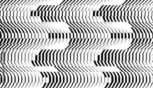 Black and white abstract geometric pattern with smooth transition effect for sporty and modern background. Editable graphic resource. Vector Format Illustration 