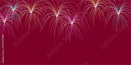 Vintage Fireworks collection. Retro gold Explosion burst shapes on Black Background. Vintage light starburst labels, symbols, Fireworks, Logotype or lettering design element.