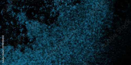 Dark blue vector template with artificial intelligence structure. An abstract iridescent grainy grunge texture background image. Water jet spraying on black background .
