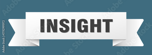insight ribbon isolated on transparent background. insight ribbon