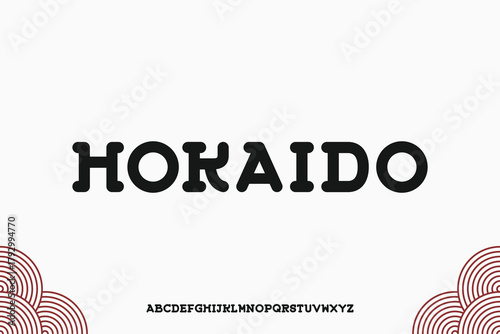 Display alphabet font vector design suitable for headline, poster, logo, magazine and many more