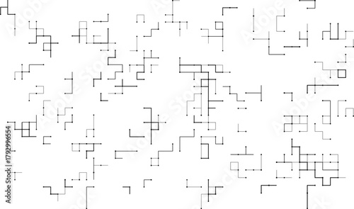 Technology circuit board electronics digital banner blue line pattern vector design