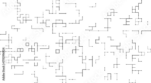 Technology circuit board electronics digital banner blue line pattern vector design