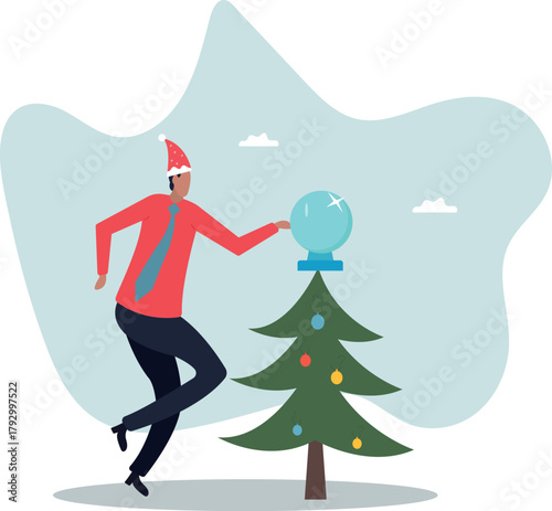 Business forecast, investment stock market prediction or super power to see future, fortune teller to see opportunity .about a man and his life.