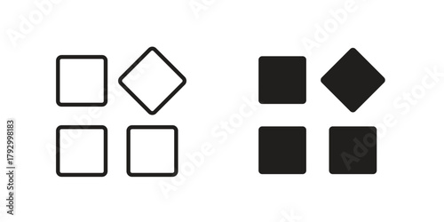 Apps icon in simple modern vector format. EPS icon pack