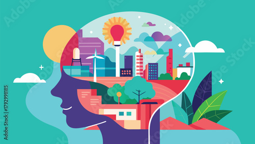 Illustration depicting a water-saving theme, showcasing a faucet and a droplet to encourage water conservation efforts..eps