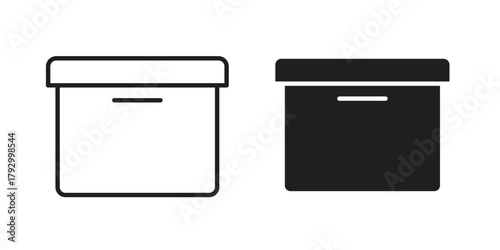 Archive icon in simple modern vector format. EPS icon pack