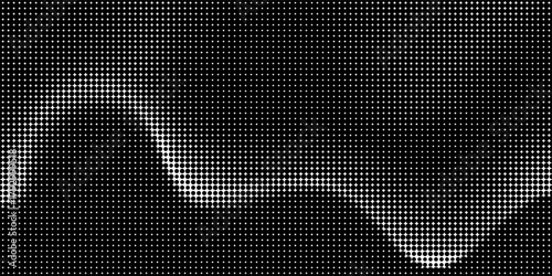 Grunge halftone gradient background. Faded grit noise texture. White and black sandy wallpaper. Retro pixelated backdrop. Anime or manga style comic overlay