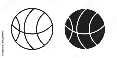 Basketball icon in simple modern vector format. EPS icon pack