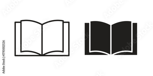 Book icon in simple modern vector format. EPS icon pack