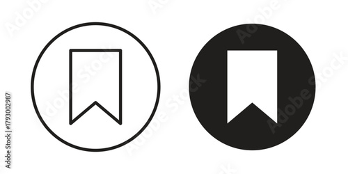 Bookmark icon in simple modern vector format. EPS icon pack
