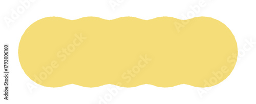 手描きのゆるいシルエットの金色の抽象的な形 - シンプルでかわいいフレームや装飾の素材 - Blob