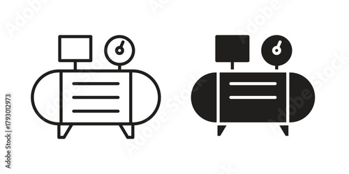 Compressor icon in simple modern vector format. EPS icon pack