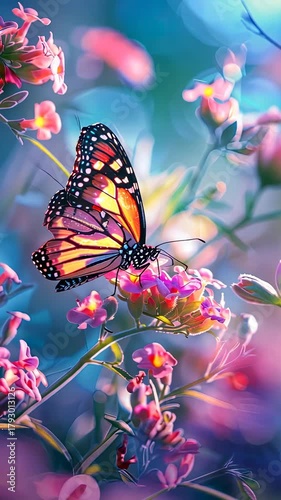 Beautiful butterfly in nature. Selective focus. nature.