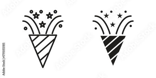 Confetti icon in simple modern vector format. EPS icon pack