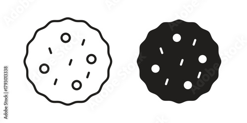Cookie icon in simple modern vector format. EPS icon pack