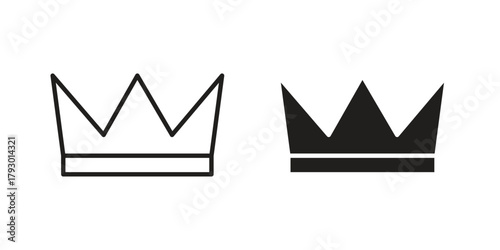 Crown icon in simple modern vector format. EPS icon pack